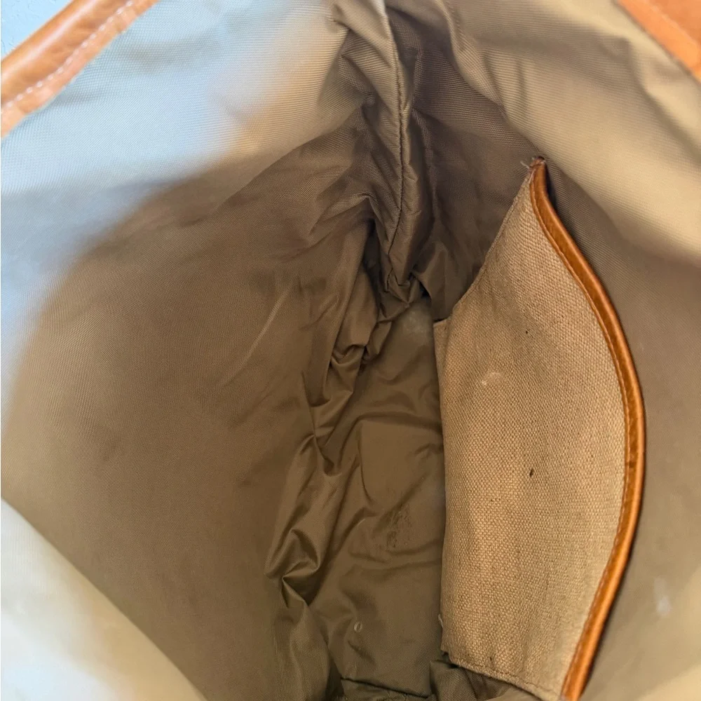 Canoe Women’s Brown and tan Leather Suede Handbag